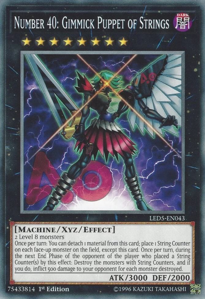 Number 40: Gimmick Puppet of Strings LED5-EN043 card from Legendary Duelists: Immortal Destiny