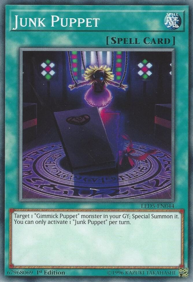 Junk Puppet LED5-EN044 card from Legendary Duelists: Immortal Destiny
