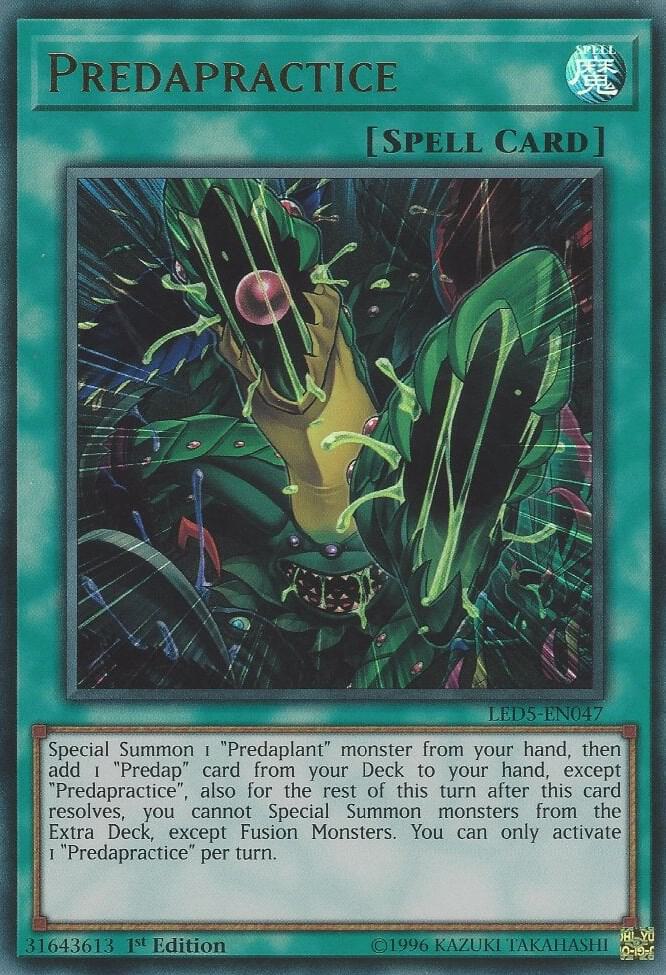 Predapractice LED5-EN047 card from Legendary Duelists: Immortal Destiny