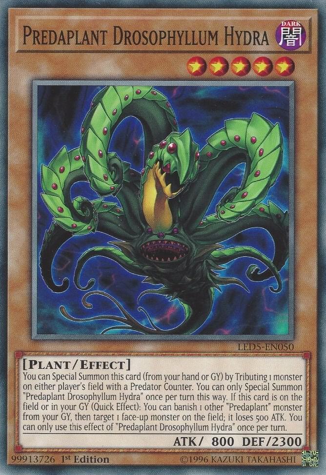 Predaplant Drosophyllum Hydra LED5-EN050 card from Legendary Duelists: Immortal Destiny