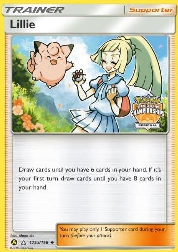 Lillie (Regional Championships) 125a/156 card from League & Championship Cards