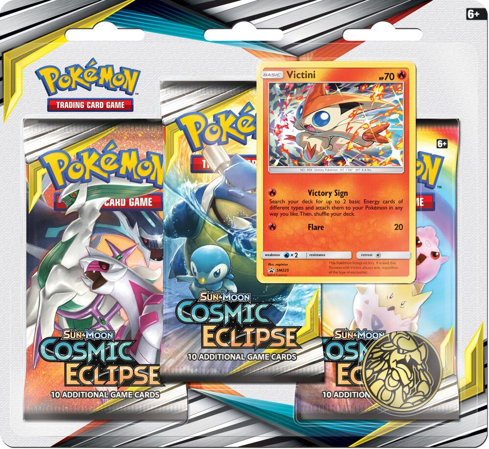 Cosmic Eclipse 3 Pack Blister [Victini] card from SM - Cosmic Eclipse