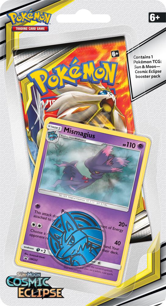 Cosmic Eclipse Single Pack Blister [Mismagius] card from SM - Cosmic Eclipse