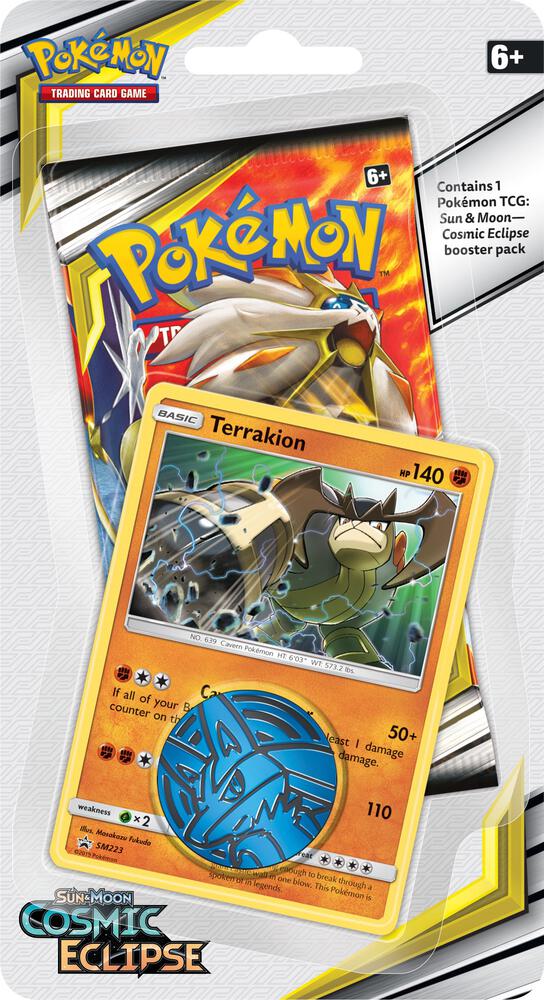 Cosmic Eclipse Single Pack Blister [Terrakion] card from SM - Cosmic Eclipse