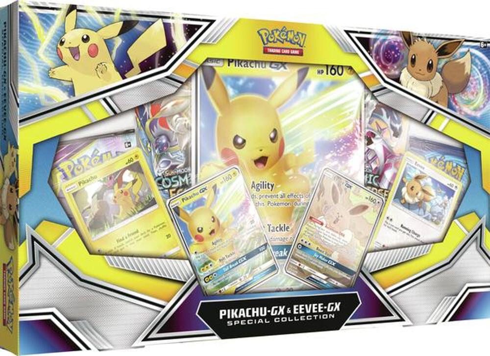 Pikachu GX & Eevee GX Special Collection card from SM - Cosmic Eclipse