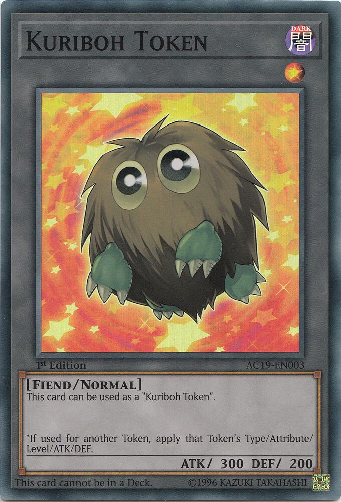 Token: Kuriboh AC19-EN003 card from Advent Calendar 2019