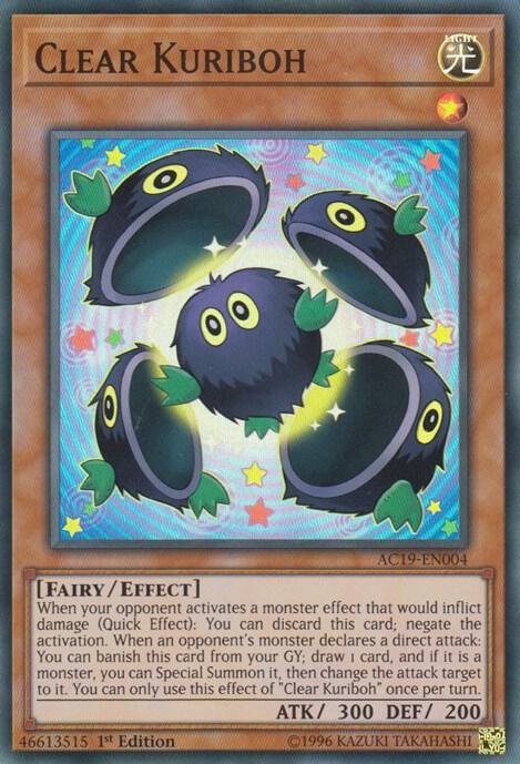 Clear Kuriboh AC19-EN004 card from Advent Calendar 2019