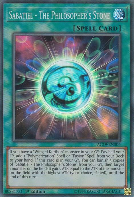 Sabatiel - The Philosopher's Stone AC19-EN006 card from Advent Calendar 2019