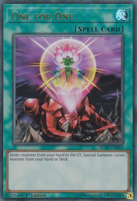 One for One AC19-EN018 card from Advent Calendar 2019