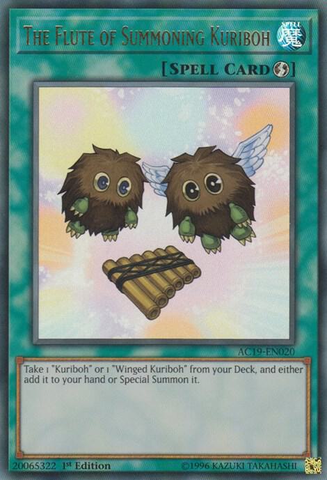 The Flute of Summoning Kuriboh AC19-EN020 card from Advent Calendar 2019