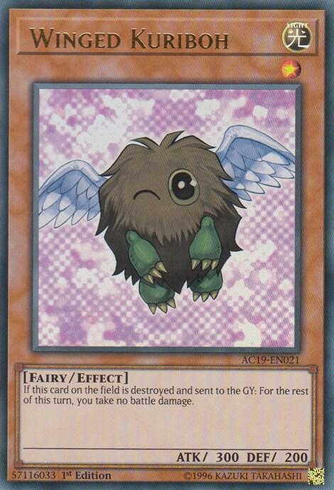 Winged Kuriboh AC19-EN021 card from Advent Calendar 2019