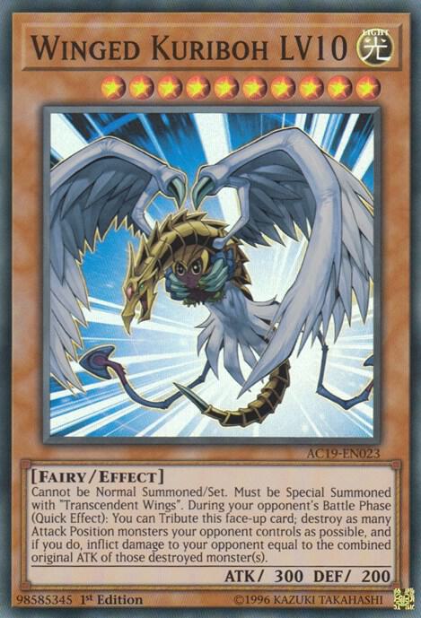 Winged Kuriboh LV10 AC19-EN023 card from Advent Calendar 2019