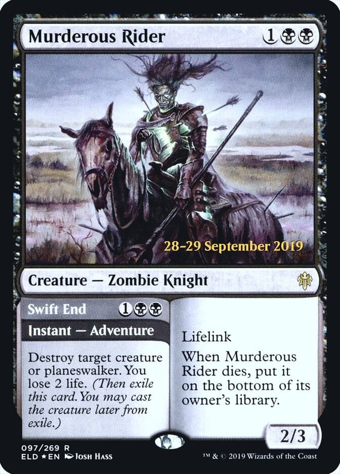 Murderous Rider 97 card from Prerelease Cards