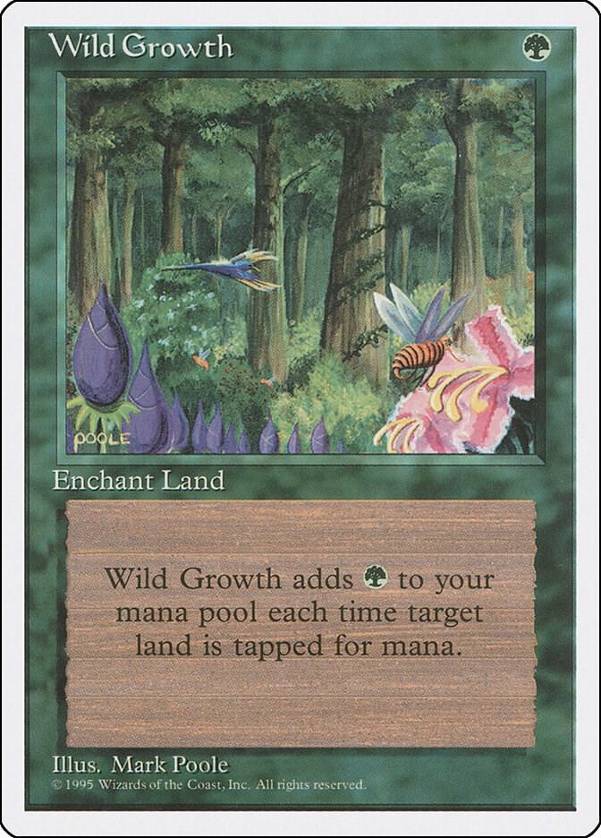 Wild Growth card from Fourth Edition