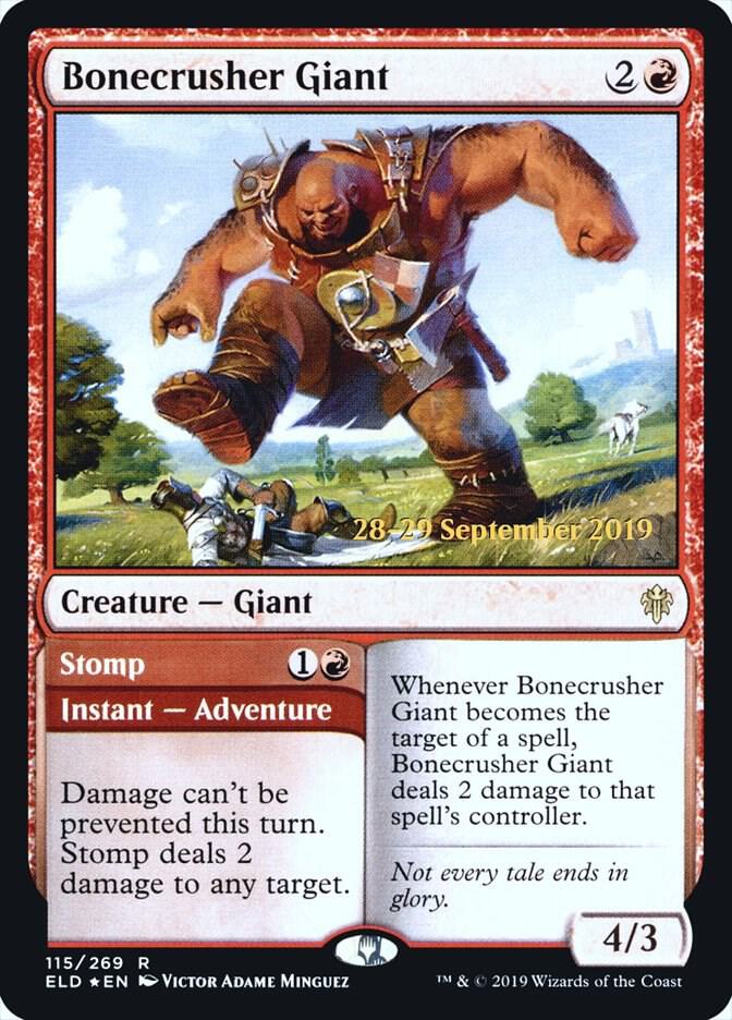 Bonecrusher Giant 115 card from Prerelease Cards