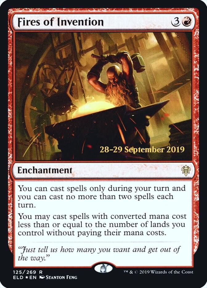 Fires of Invention 125 card from Prerelease Cards