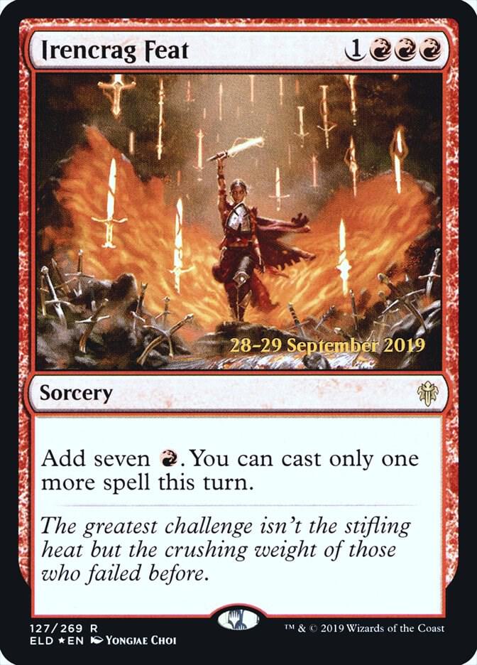 Irencrag Feat 127 card from Prerelease Cards