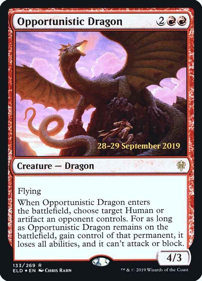 Opportunistic Dragon 133 card from Prerelease Cards