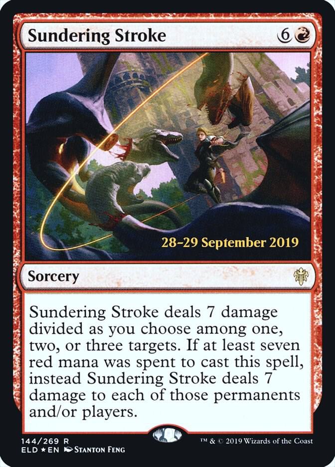 Sundering Stroke 144 card from Prerelease Cards