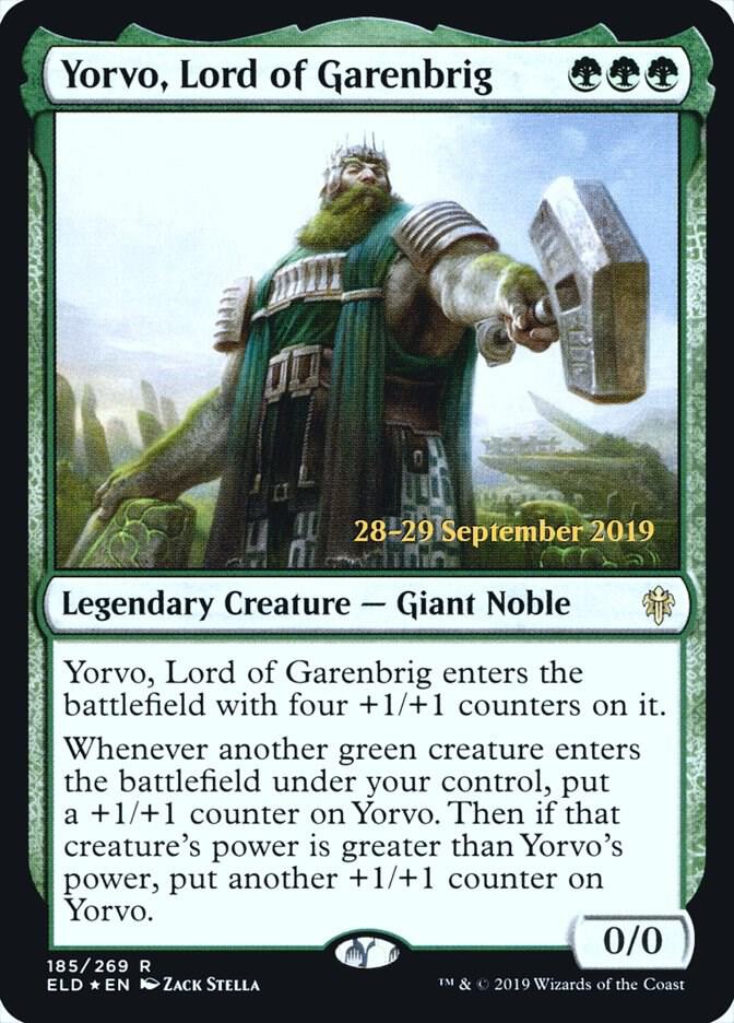 Yorvo, Lord of Garenbrig 185 card from Prerelease Cards