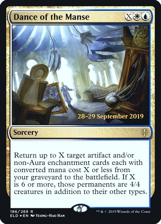 Dance of the Manse 186 card from Prerelease Cards
