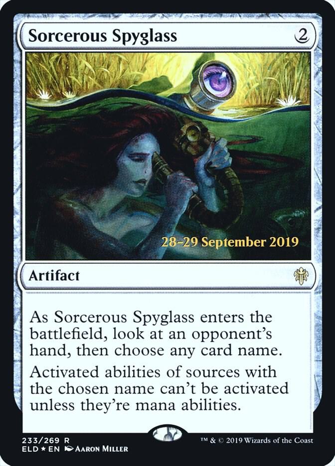 Sorcerous Spyglass (ELD) 233 card from Prerelease Cards