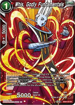 Whis, Godly Fundamentals EX07-03 card from Expansion Deck Box Set 07: Magnificent Collection - Fusion Hero