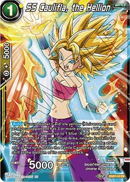 SS Caulifla, the Hellion EX07-10 card from Expansion Deck Box Set 07: Magnificent Collection - Fusion Hero