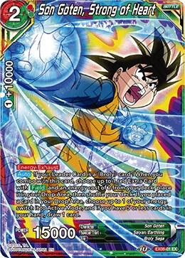 Son Goten, Strong of Heart EX08-01 card from Expansion Deck Box Set 08: Magnificent Collection - Forsaken Warrior