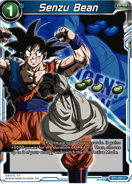 Senzu Bean BT1-053 card from Expansion Deck Box Set 07: Magnificent Collection - Fusion Hero