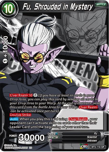 Fu, Shrouded in Mystery BT3-118 card from Expansion Deck Box Set 07: Magnificent Collection - Fusion Hero