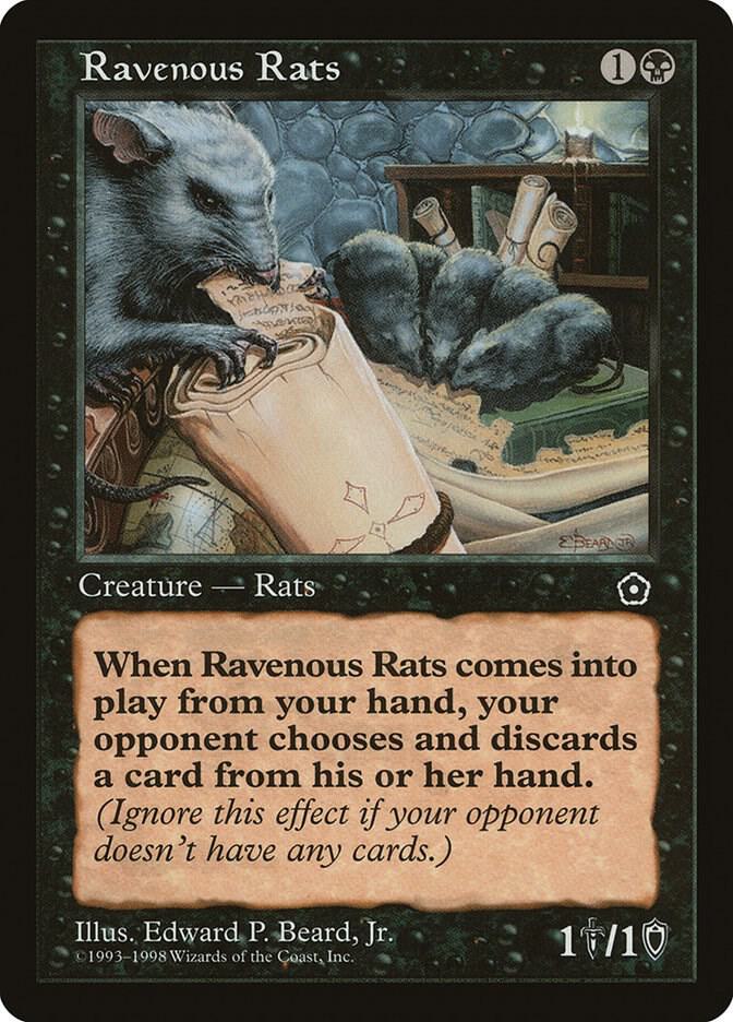 Ravenous Rats card from Portal Second Age