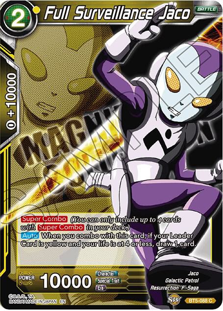 Full Surveillance Jaco BT5-088 card from Expansion Deck Box Set 08: Magnificent Collection - Forsaken Warrior