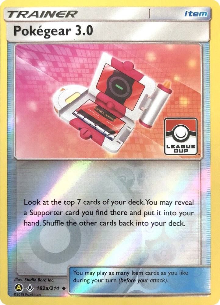 Pokegear 3.0 (League Cup) 182a/214 card from League & Championship Cards