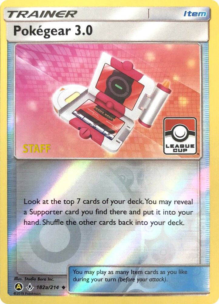 Pokegear 3.0 (League Cup) [Staff] 182a/214 card from League & Championship Cards