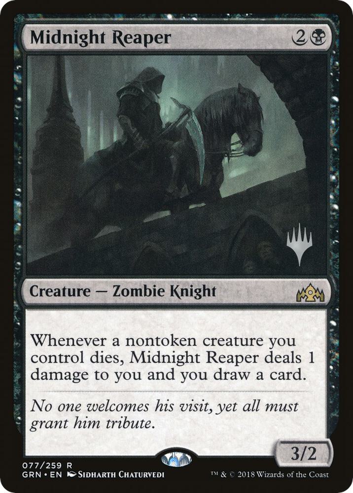 Midnight Reaper 77 card from Promo Pack: Throne of Eldraine