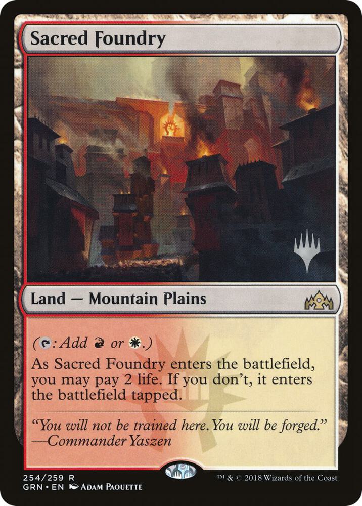 Sacred Foundry 254 card from Promo Pack: Throne of Eldraine