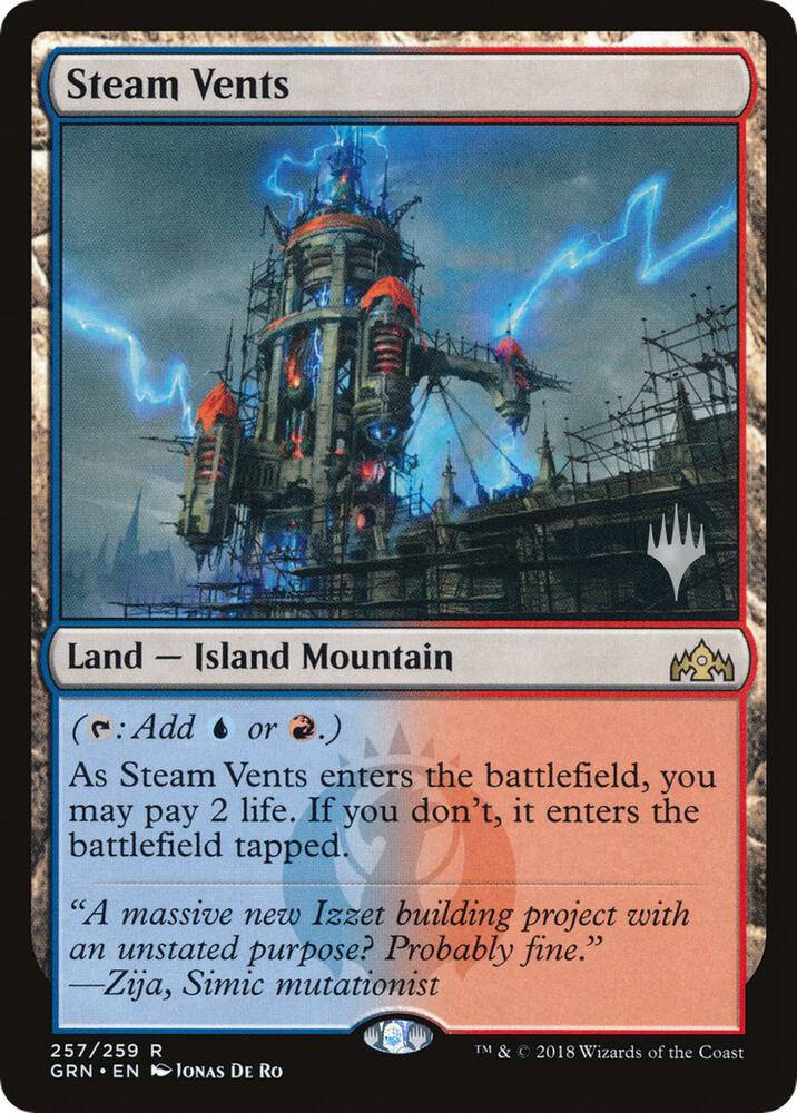 Steam Vents 257 card from Promo Pack: Throne of Eldraine