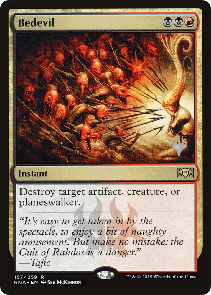 Bedevil 157 card from Promo Pack: Throne of Eldraine