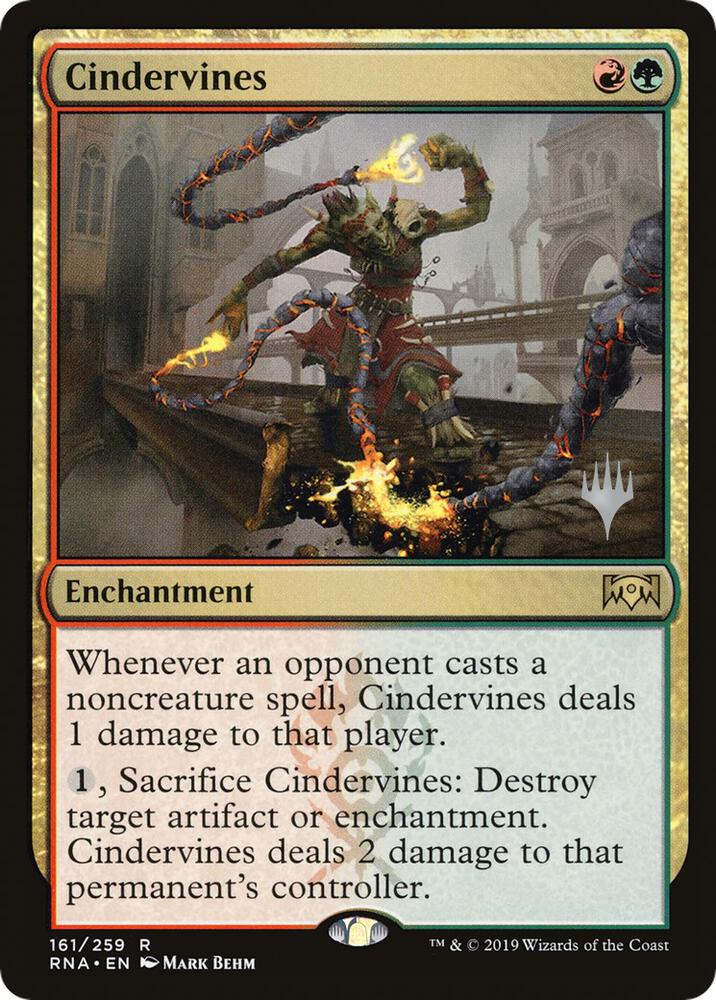 Cindervines 161 card from Promo Pack: Throne of Eldraine