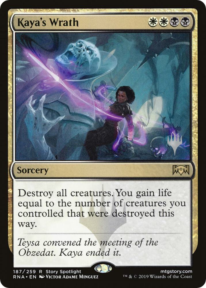 Kaya's Wrath 187 card from Promo Pack: Throne of Eldraine