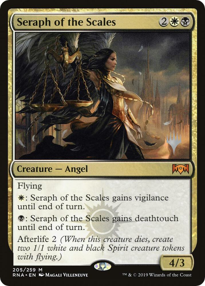 Seraph of the Scales 205 card from Promo Pack: Throne of Eldraine