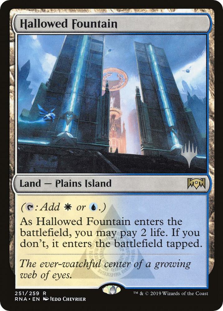 Hallowed Fountain 251 card from Promo Pack: Throne of Eldraine