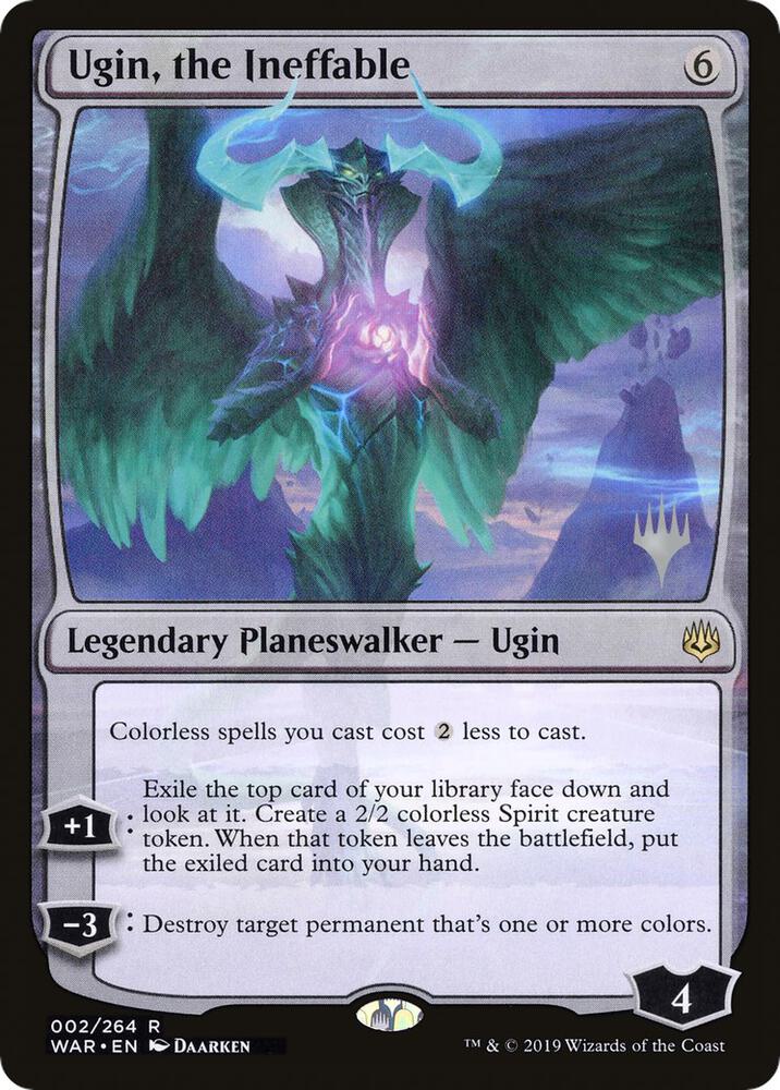 Ugin, the Ineffable 2 card from Promo Pack: Throne of Eldraine