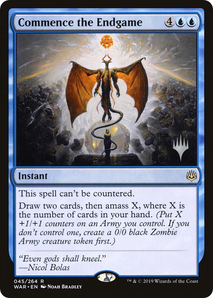 Commence the Endgame 45 card from Promo Pack: Throne of Eldraine