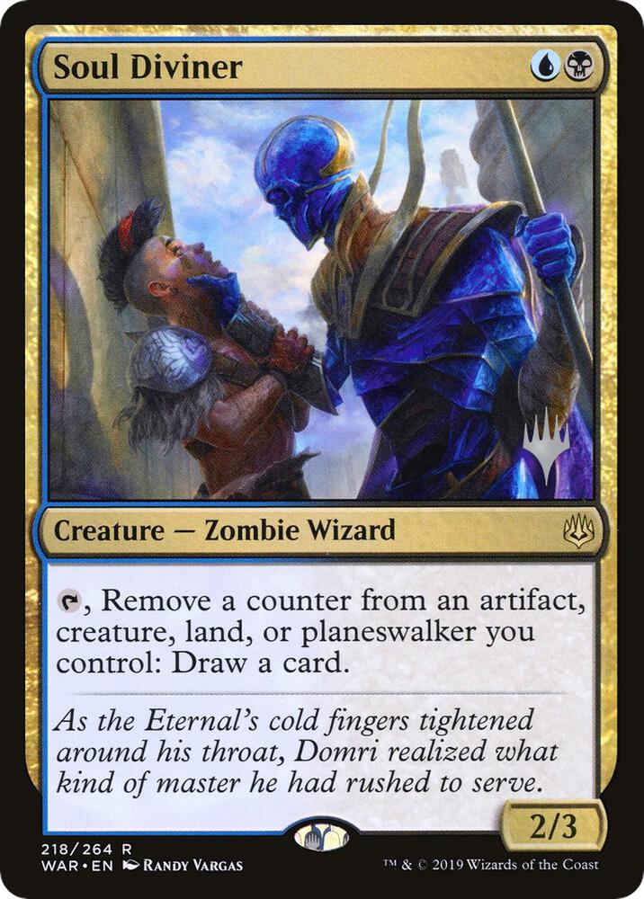 Soul Diviner 218 card from Promo Pack: Throne of Eldraine