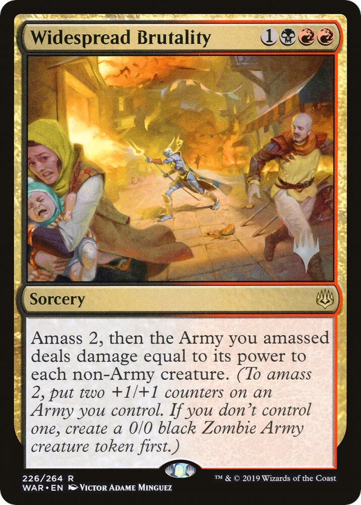 Widespread Brutality 226 card from Promo Pack: Throne of Eldraine