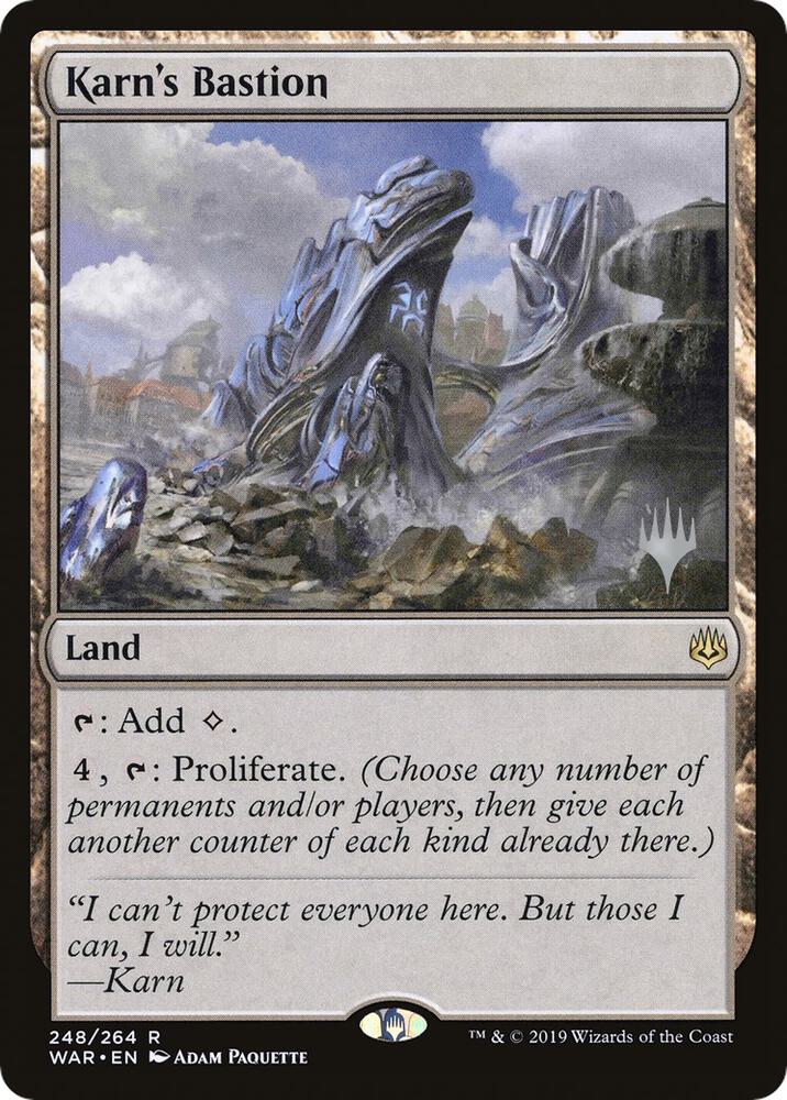 Karn's Bastion 248 card from Promo Pack: Throne of Eldraine