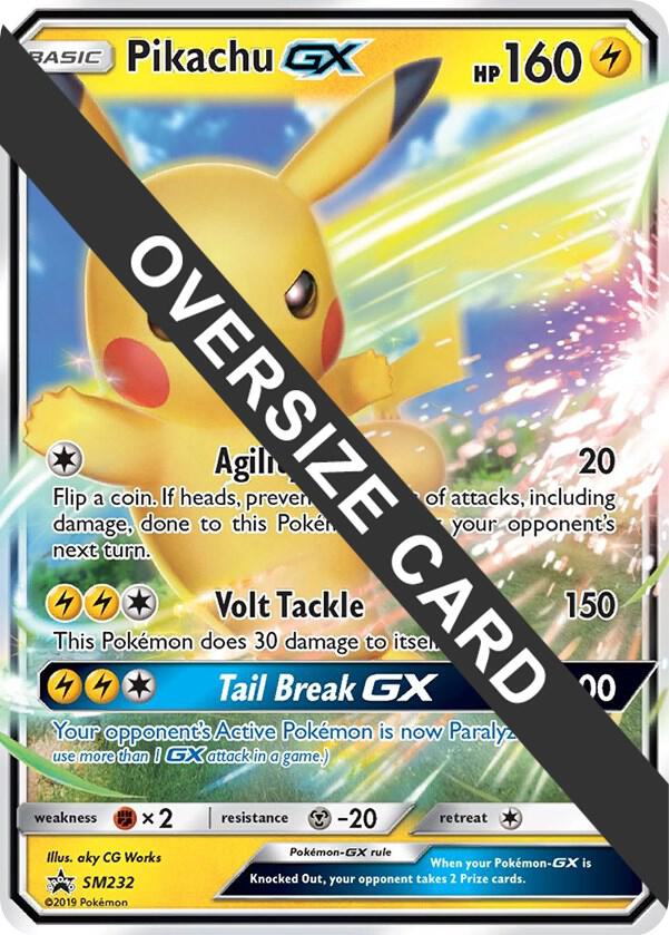 Pikachu GX SM232 card from Jumbo Cards