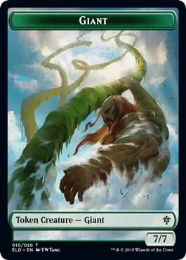 Giant // Food Double-Sided Token 10 // 17 card from Throne of Eldraine